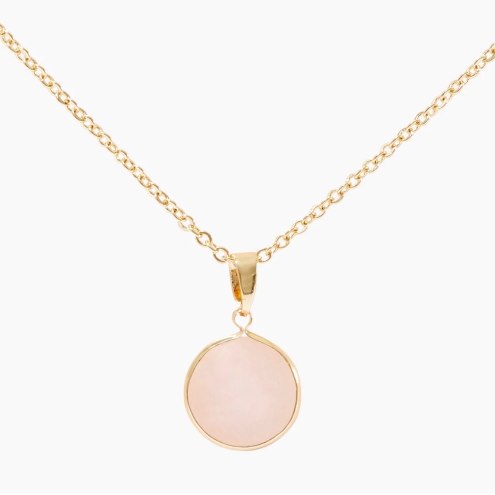 NEW Sanctuary Project Rose Quartz Gold Necklace